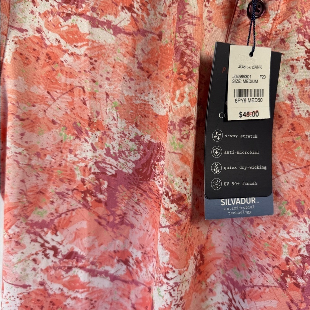Con.Struct Men's Quick Dry Performance Multi-Color Patterned Polo M - Picture 2 of 10